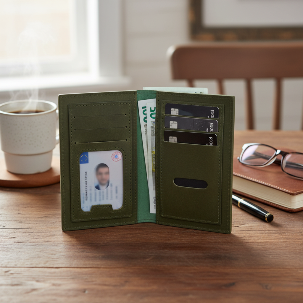 Long wallet crocodile degin (cow Leather)