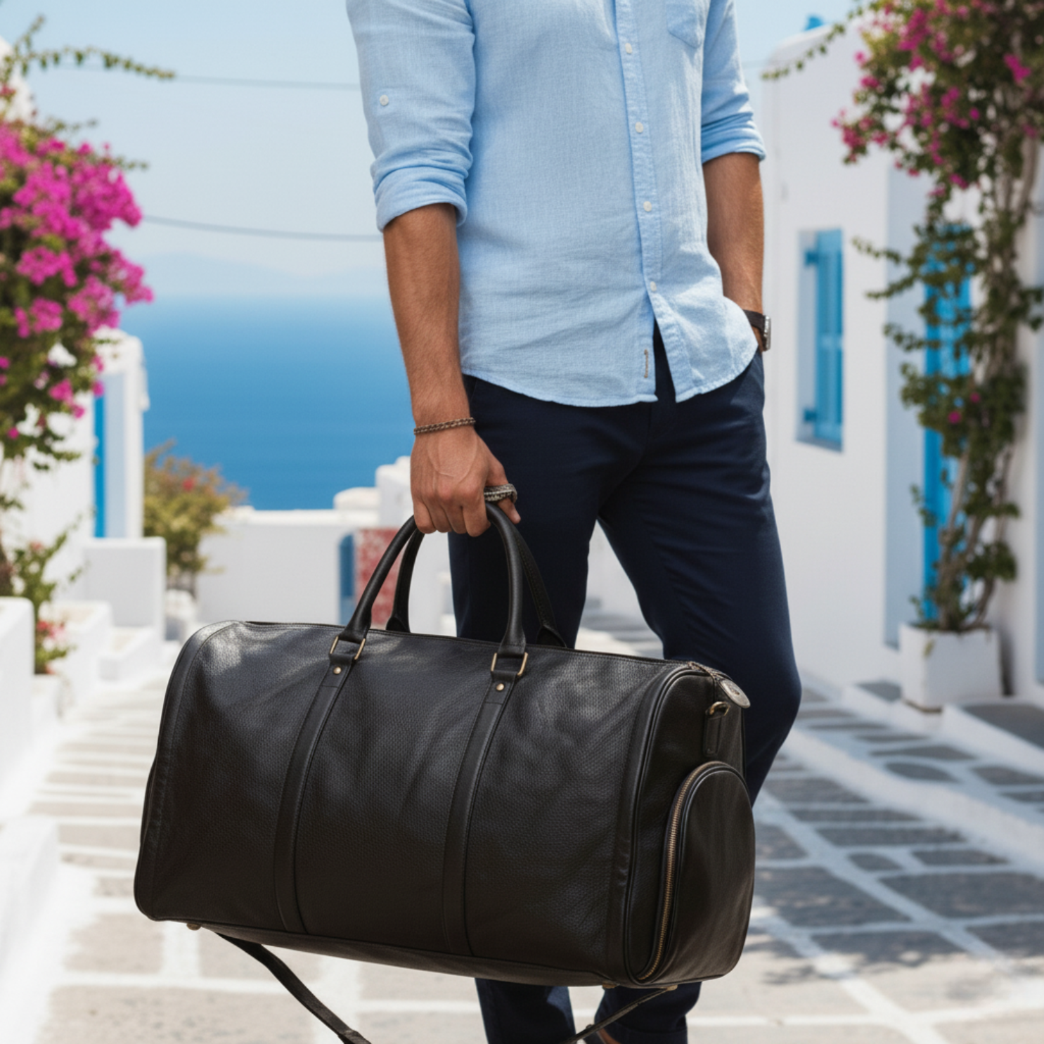 Gentl&duffle bag 100% Geniune cow leather