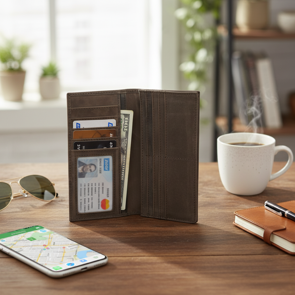 Long wallet (cow leather)