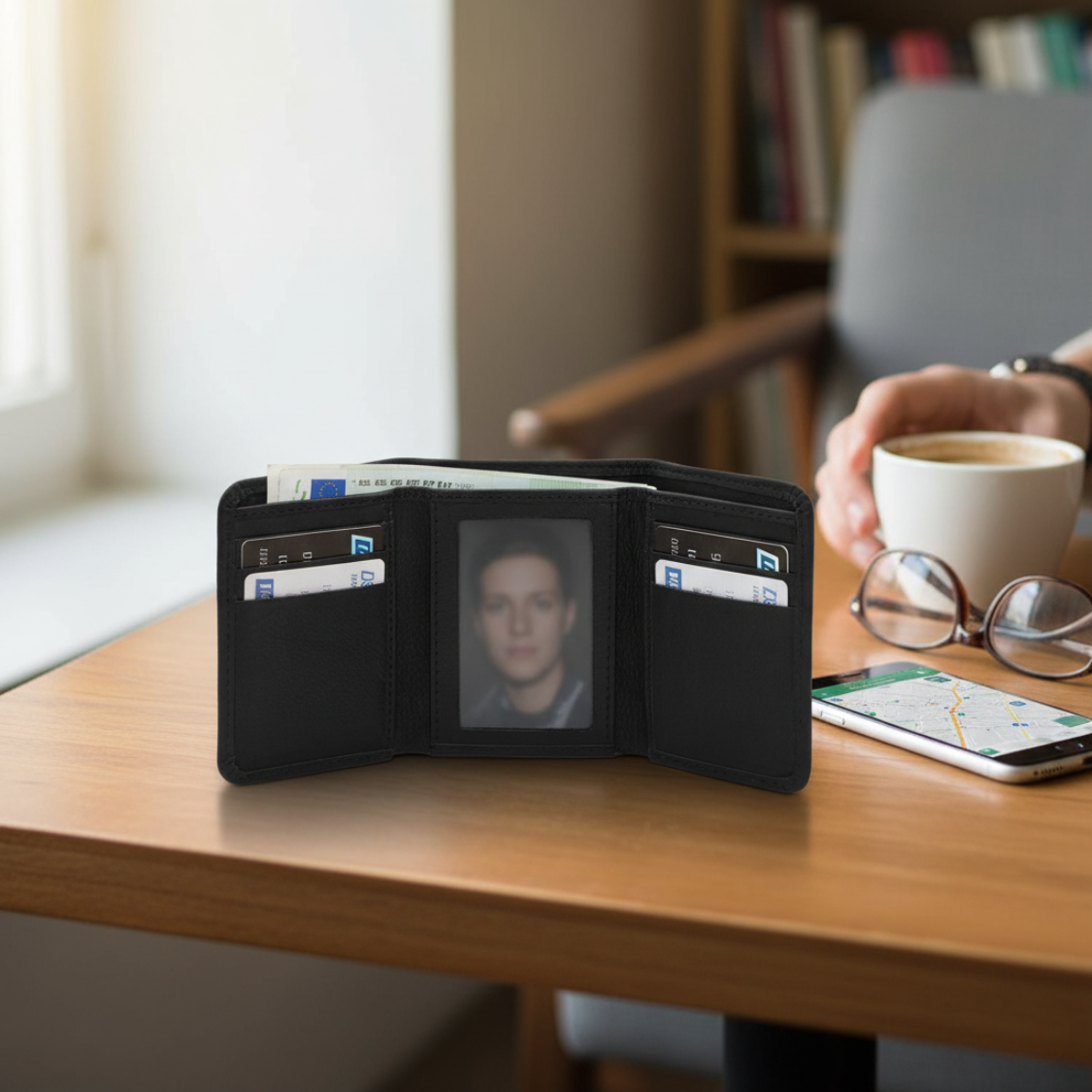 Wallet 3 folder (sheep leather)