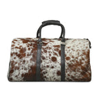 Travel bag 100% Geniune cow leather with original cow Hair