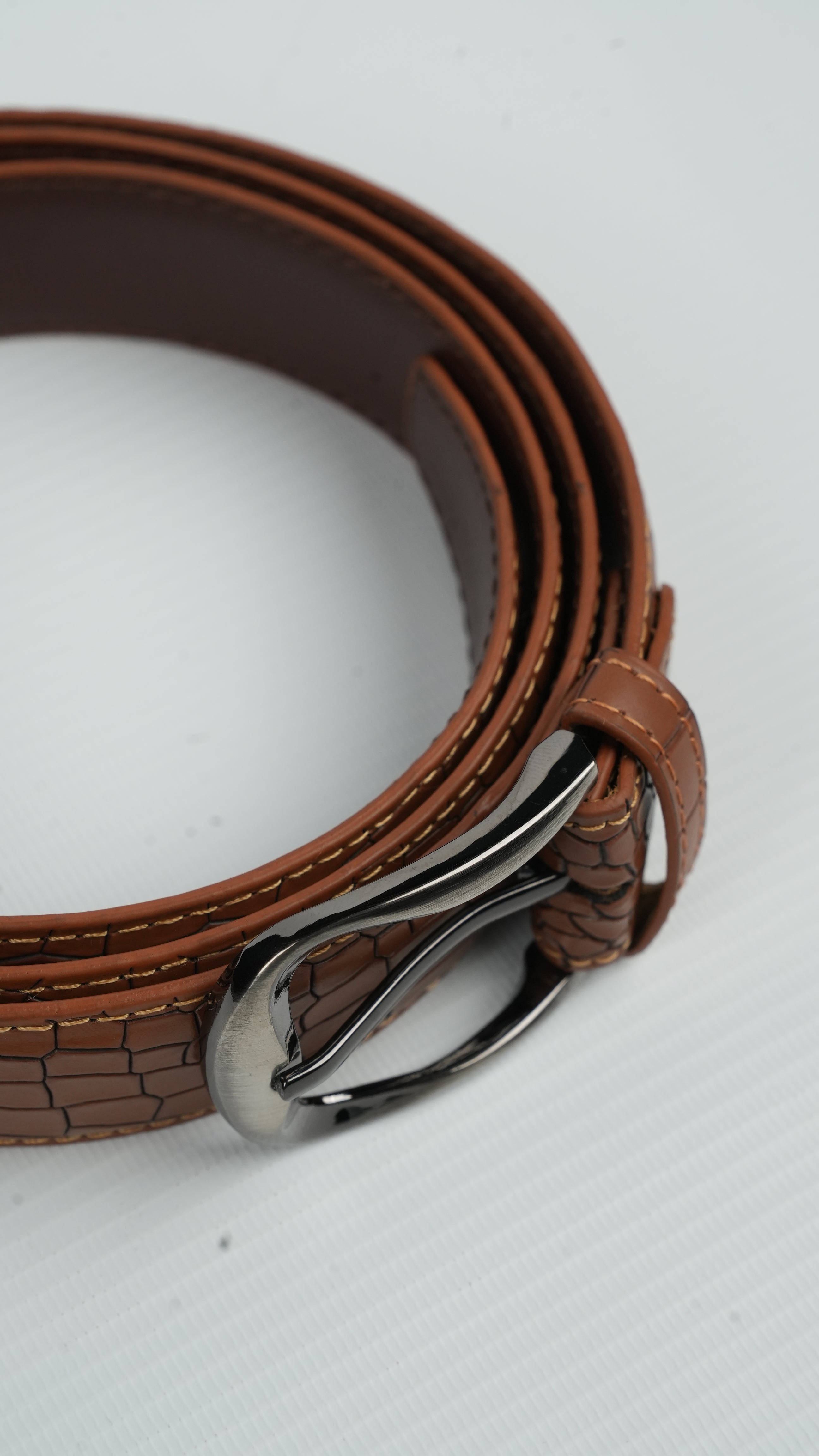 Caiman belt (cow leather)