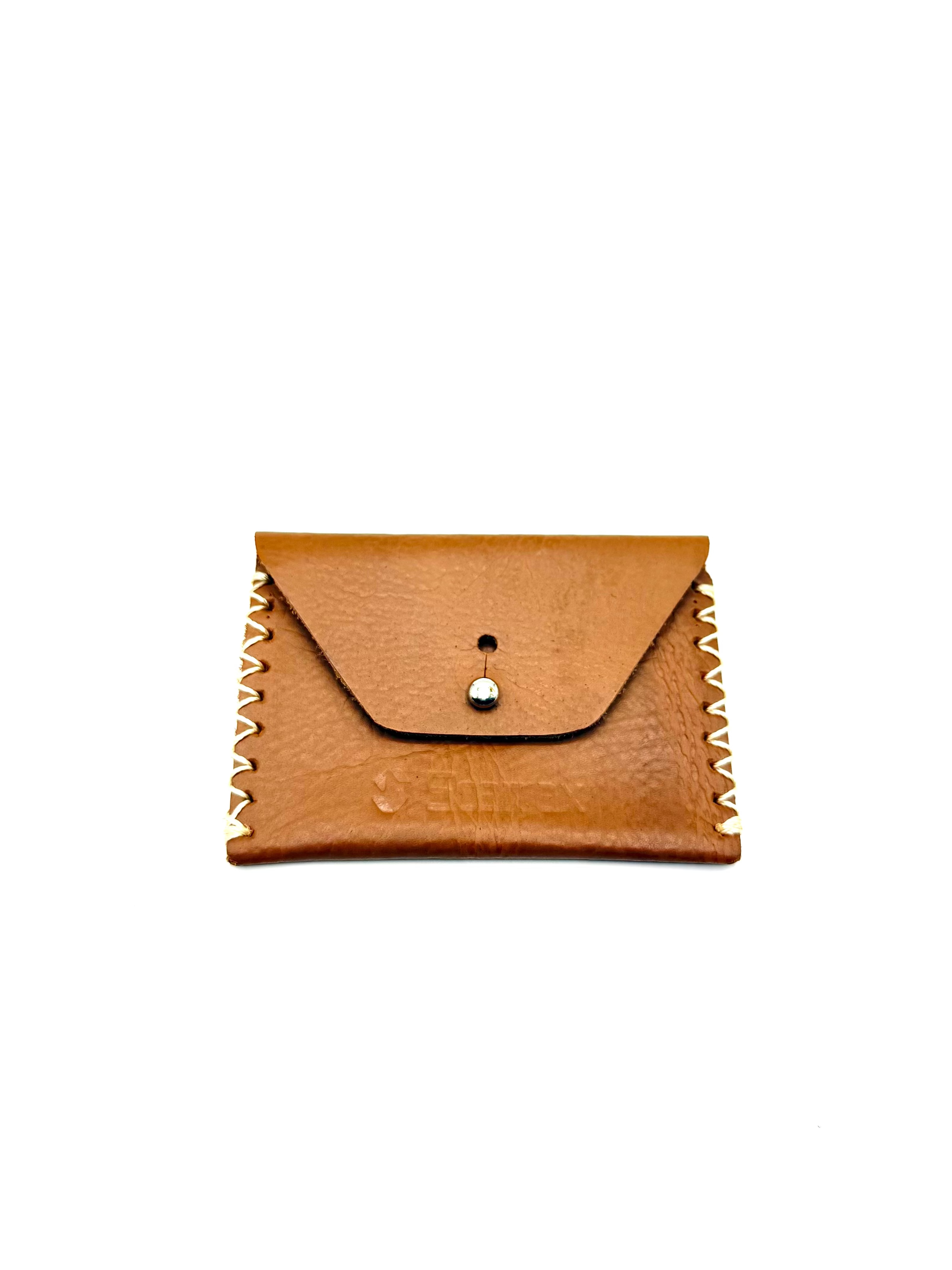 Stitch-bound mini Card holder (cow leather)